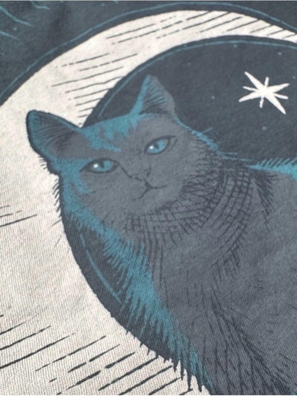 torrid Graphic Cat Mom Tee Grey with Teal Accents - Picture 5 of 5